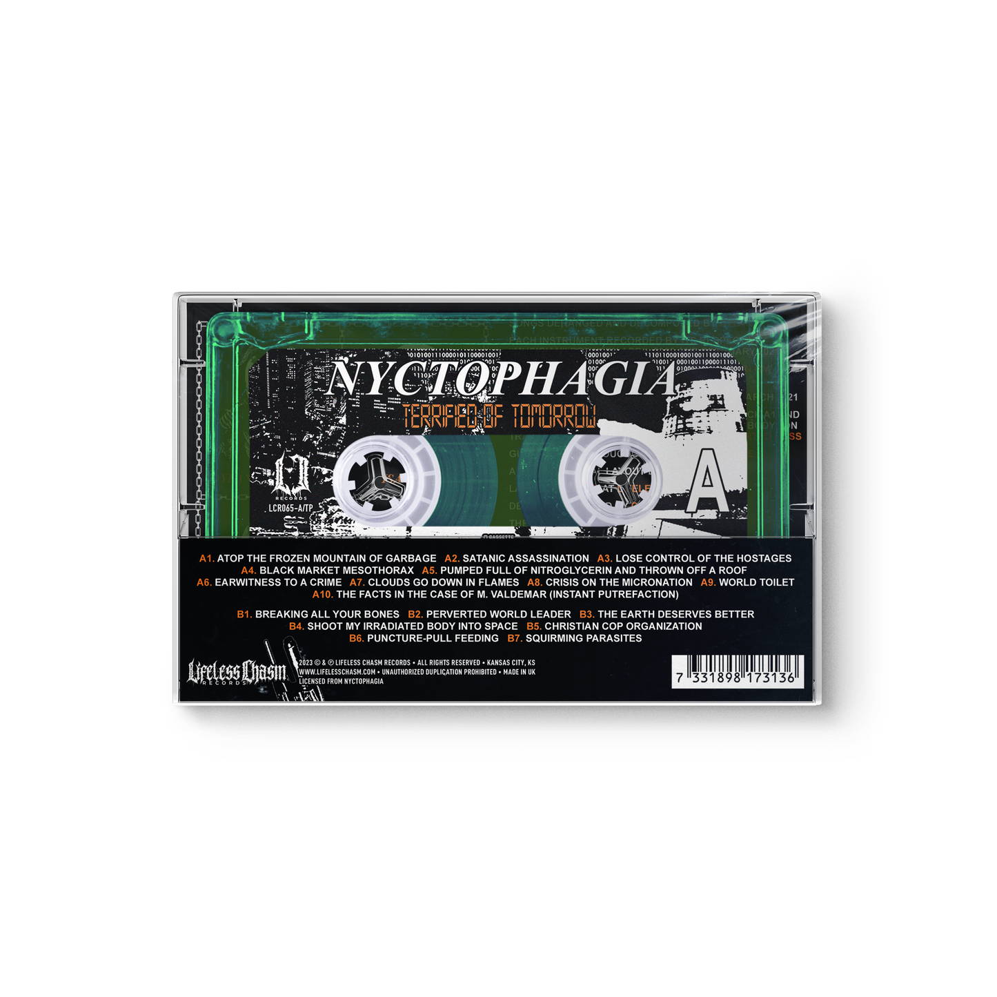 Nyctophagia "Terrified Of Tomorrow" CASSETTE