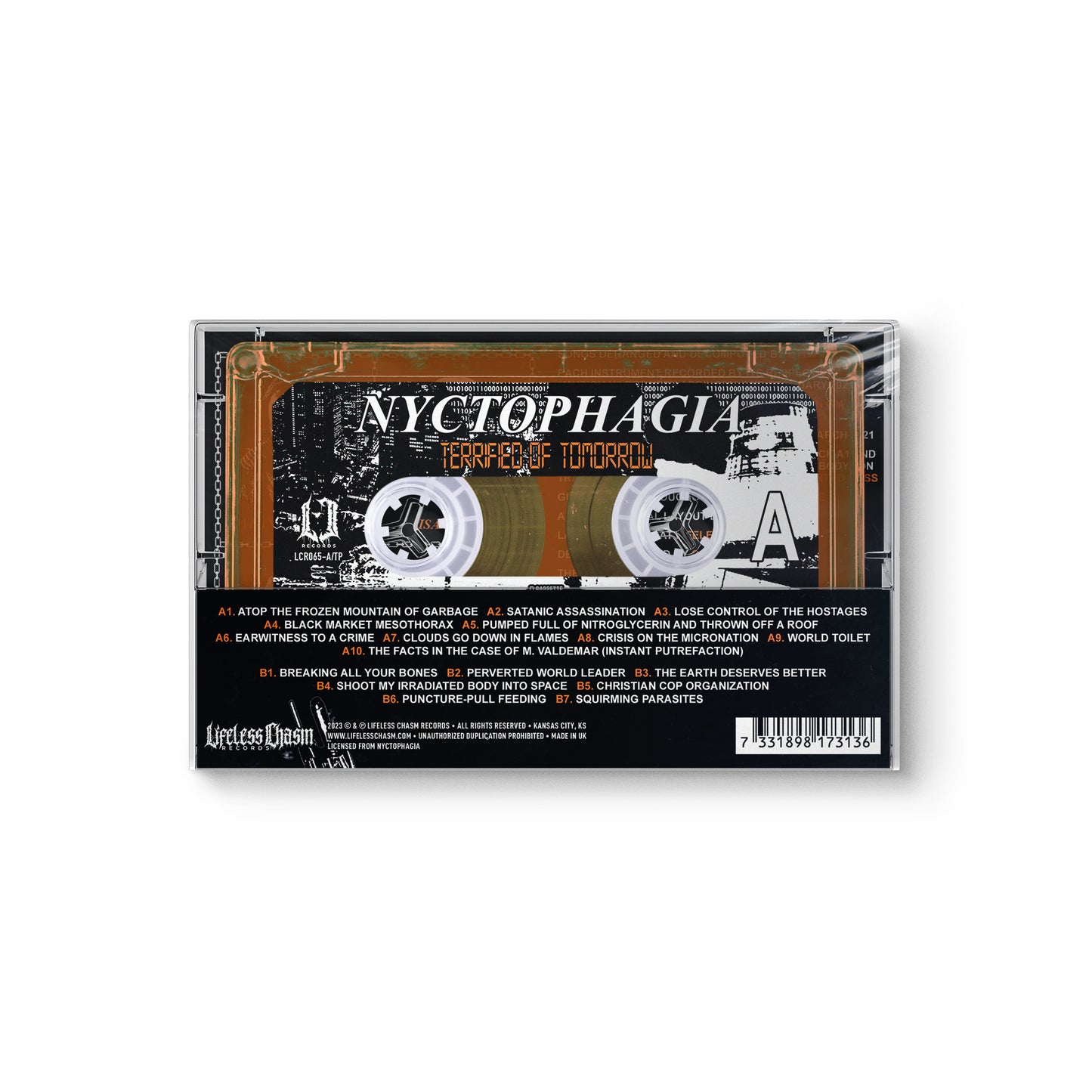 Nyctophagia "Terrified Of Tomorrow" CASSETTE